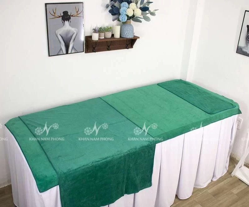 Khăn trải giường Spa - Khăn Bông Nam Phong - Công Ty CP Xuất Nhập Khẩu Dệt May Nam Phong